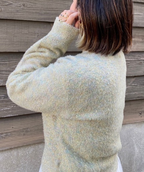 DONOBAN(ドノバン)の「【pufe】グリッターニット(ニット/セーター・レディース・ブラック/ホワイト系その他/シルバー/マルチ・F)」の16枚目の写真