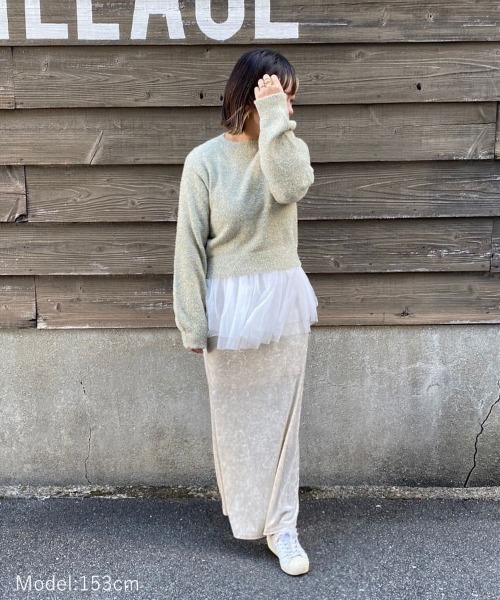 DONOBAN(ドノバン)の「【pufe】グリッターニット(ニット/セーター・レディース・ブラック/ホワイト系その他/シルバー/マルチ・F)」の17枚目の写真