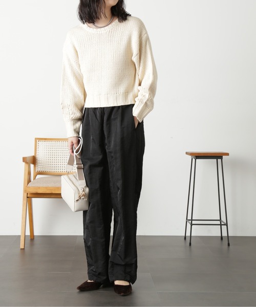 FREE'S MART(フリーズマート)の「◆バックオープンローゲージニット(ニット/セーター・レディース・レッド/グリーン/オフホワイト・FREE)」の8枚目の写真