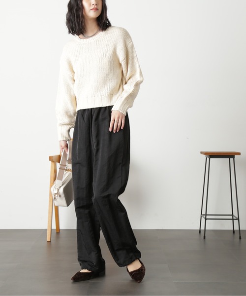 FREE'S MART(フリーズマート)の「◆バックオープンローゲージニット(ニット/セーター・レディース・レッド/グリーン/オフホワイト・FREE)」の11枚目の写真