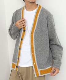 NOLLEY'S goodman | 配色ライン Vネックカーディガン(カーディガン/ボレロ)