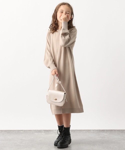 GLOBAL WORK(グローバルワーク)の「2セットケーブルニットワンピース/907730(ワンピース・キッズ・アイボリー/モカ・160cm/150cm/110cm/130cm/120cm/100cm/140cm)」の11枚目の写真