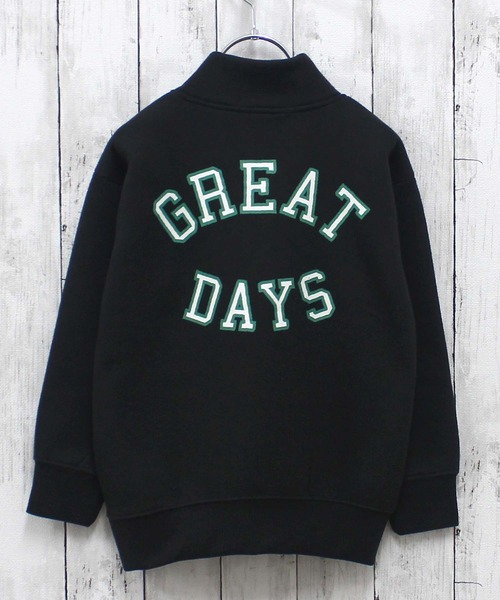 ZI-ON（ジーオン）の「裏起毛 ハーフジップ オーバーサイズ トレーナー（スウェット・キッズ・グリーン系その他/ネイビー/サックスブルー/ブラック/グレー系その他/杢グレー/ブラック系その他/グリーン・120cm/130cm/140cm/150cm/160cm/110cm）」の17枚目の写真