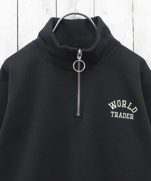 ZI-ON（ジーオン）の「裏起毛 ハーフジップ オーバーサイズ トレーナー（スウェット・キッズ・グリーン系その他/ネイビー/サックスブルー/ブラック/グレー系その他/杢グレー/ブラック系その他/グリーン・120cm/130cm/140cm/150cm/160cm/110cm）」の21枚目の写真