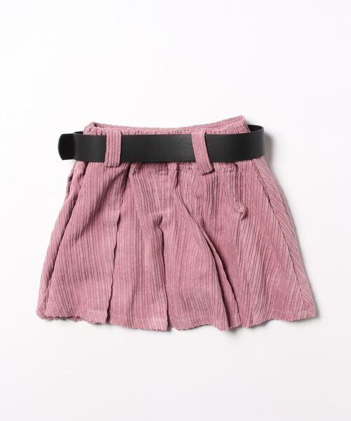 by LOVEiT(バイラビット)の「ベルト付きコーデュロイローライズミニスカ(スカート・キッズ・ピンク/ブラック/エメラルド/イエロー・140cm/120cm/130cm/160cm/150cm)」の15枚目の写真