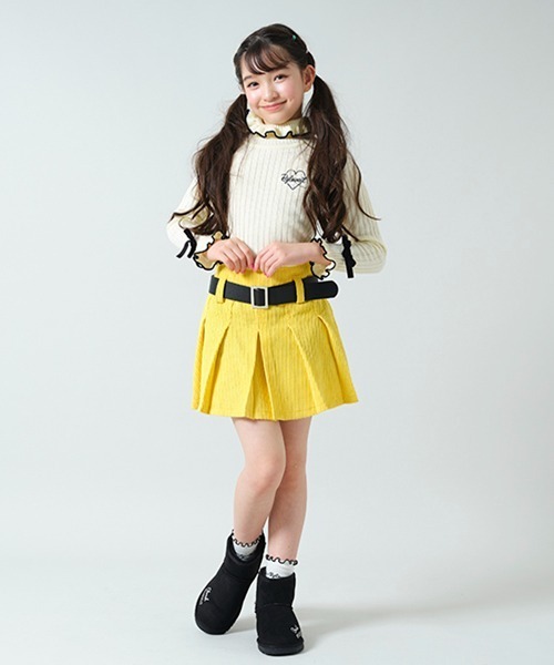 ⭐d.i.a. コーデュロイラビットファー付きミニスカート⭐サイズS⭐ by LOVEiT（バイラビット）の「ベルト付きコーデュロイ