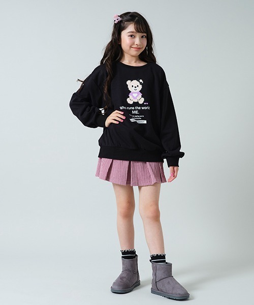 ⭐d.i.a. コーデュロイラビットファー付きミニスカート⭐サイズS⭐ Loueme スカート ベルト付きコーデュロイプリーツミニスカパン