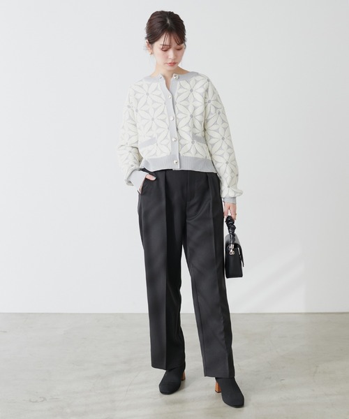 natural couture(ナチュラルクチュール)の「骨スト美シルタックパンツ(その他パンツ・レディース・モカ/ブラック/ライトベージュ・MEDIUM/LARGE/X-LARGE)」の9枚目の写真
