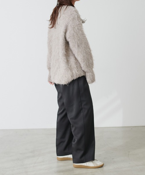 natural couture(ナチュラルクチュール)の「骨スト美シルタックパンツ(その他パンツ・レディース・モカ/ブラック/ライトベージュ・MEDIUM/LARGE/X-LARGE)」の6枚目の写真