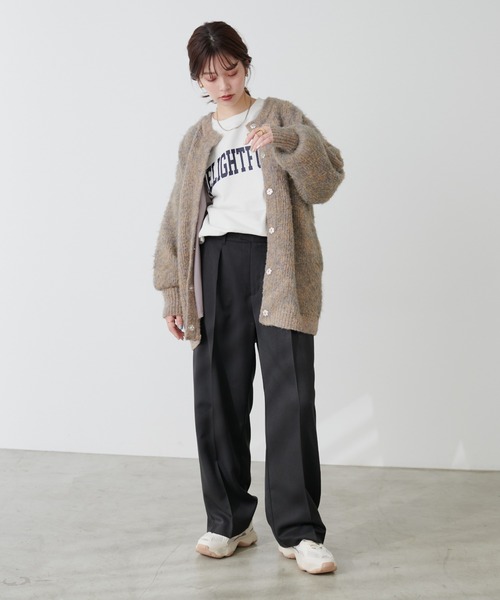 natural couture(ナチュラルクチュール)の「骨スト美シルタックパンツ(その他パンツ・レディース・モカ/ブラック/ライトベージュ・MEDIUM/LARGE/X-LARGE)」の11枚目の写真