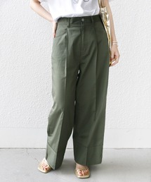 【ZOZO限定】SHIPS.me:裾折り返し ワイド パンツ