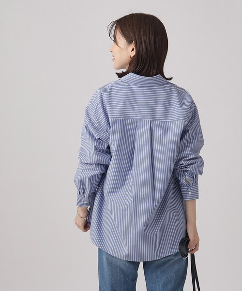 SHOO・LA・RUE（シューラルー）の「◆【洗える】オールシーズン使える ベーシック長袖シャツ（シャツ/ブラウス・レディース・ライトパープル/グリーン系3/ネイビー系2/ブルー系2/ホワイト/ライトブルー・02/03/04）」の15枚目の写真