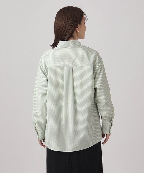 SHOO・LA・RUE（シューラルー）の「◆【洗える】オールシーズン使える ベーシック長袖シャツ（シャツ/ブラウス・レディース・ライトパープル/グリーン系3/ネイビー系2/ブルー系2/ホワイト/ライトブルー・02/03/04）」の22枚目の写真