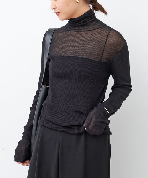 【Deuxieme Classe】Sheer Rib タートルネックプルオーバー Deuxieme Classe（ドゥーズィエムクラス）の「追加 Sheer Rib