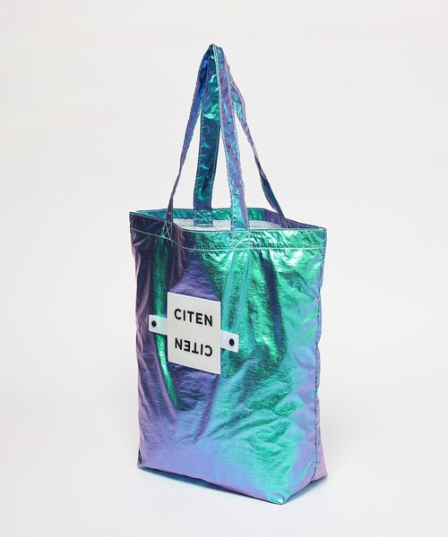 CITEN(シテン)の「<CITEN>クルクルパッチン メタリック トートバッグ(トートバッグ・レディース・ブラック/ライトブルー/シルバー/ゴールド/ホワイト/ロイヤルブルー/ライトピンク/ターコイズブルー系/ケリーグリーン・FREE)」の10枚目の写真