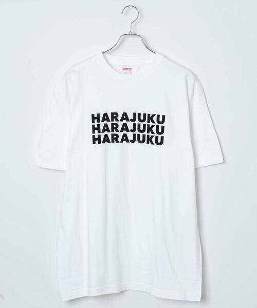 WEGO(ウィゴー)の「WEGO/3連HARAJUKUロゴT(Tシャツ/カットソー・メンズ・ブラック/ホワイト・X-LARGE/LARGE)」の2枚目の写真