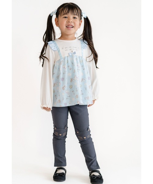 SKAPE（エスケープ）の「ﾉﾋﾞﾉﾋﾞﾈｺﾐﾐﾊﾟﾝﾂ（その他パンツ・キッズ・ブラック/パープル/ピンク/ピンク系その他5・90cm/130cm/110cm/80ｃｍ/100cm/120cm）」の8枚目の写真