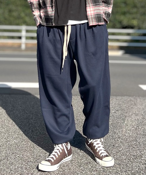 セール】スウェットパンツ サルエルパンツ ワイド ジョガーパンツ 起毛
