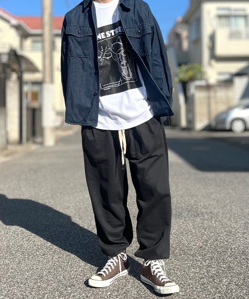 BEATJIVE(ビートジャイブ)の「スウェットパンツ サルエルパンツ ワイド ジョガーパンツ 起毛 ストリート メンズ(スウェットパンツ・メンズ・グレー/チャコールグレー/ブラック/ネイビー・FREE)」の7枚目の写真