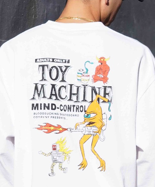 TOY MACHINE(トイ マシーン)の「【ムラサキスポーツ限定】TOY MACHINE/トイマシーン ロンT 長袖 オーバーサイズ バックプリント MTMPELT6(Tシャツ/カットソー・メンズ・ホワイト/ブラック・XL/M/L)」の11枚目の写真