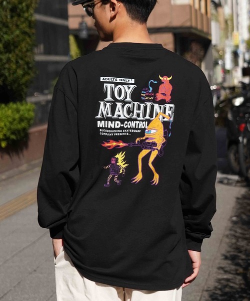 TOY MACHINE(トイ マシーン)の「【ムラサキスポーツ限定】TOY MACHINE/トイマシーン ロンT 長袖 オーバーサイズ バックプリント MTMPELT6(Tシャツ/カットソー・メンズ・ホワイト/ブラック・XL/M/L)」の14枚目の写真