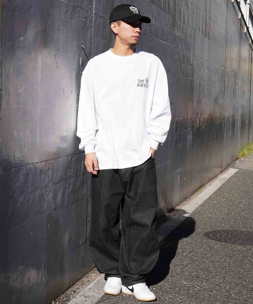 TOY MACHINE(トイ マシーン)の「【ムラサキスポーツ限定】TOY MACHINE/トイマシーン ロンT 長袖 オーバーサイズ バックプリント MTMPELT6(Tシャツ/カットソー・メンズ・ホワイト/ブラック・XL/M/L)」の7枚目の写真