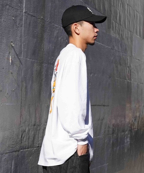 TOY MACHINE(トイ マシーン)の「【ムラサキスポーツ限定】TOY MACHINE/トイマシーン ロンT 長袖 オーバーサイズ バックプリント MTMPELT6(Tシャツ/カットソー・メンズ・ホワイト/ブラック・XL/M/L)」の5枚目の写真