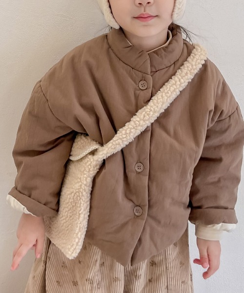 aimoha（アイモハ）の「【aimoha-KIDS-】子供服　モコモコショルダーバッグ（ショルダーバッグ・キッズ・ブラウン/オフホワイト・FREE）」の6枚目の写真