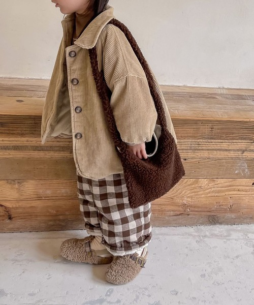 aimoha（アイモハ）の「【aimoha-KIDS-】子供服　モコモコショルダーバッグ（ショルダーバッグ・キッズ・ブラウン/オフホワイト・FREE）」の11枚目の写真