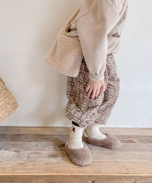aimoha（アイモハ）の「【aimoha-KIDS-】子供服　モコモコショルダーバッグ（ショルダーバッグ・キッズ・ブラウン/オフホワイト・FREE）」の3枚目の写真