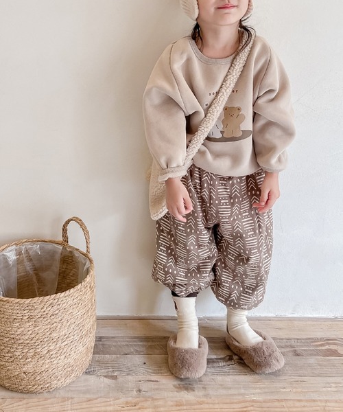 aimoha（アイモハ）の「【aimoha-KIDS-】子供服　モコモコショルダーバッグ（ショルダーバッグ・キッズ・ブラウン/オフホワイト・FREE）」の7枚目の写真