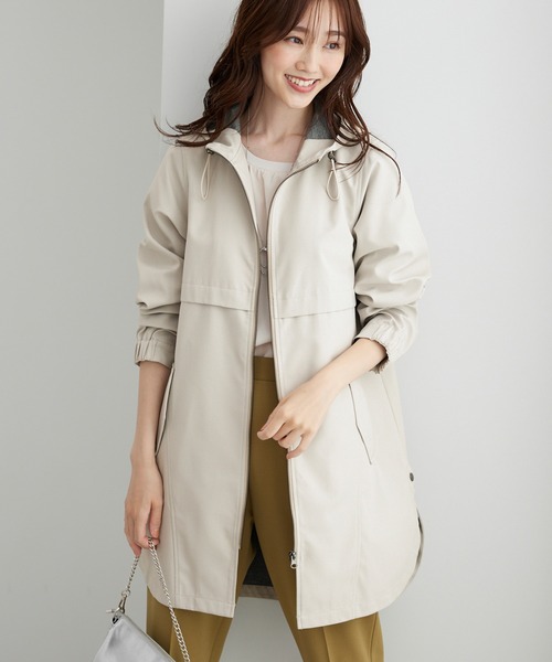 はっ水加工ボンディング素材ロングパーカー（その他アウター  