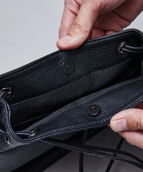 alfredoBANNISTER（アルフレッドバニスター）の「【WAKU別注】2WAY スモール レザー トートバッグ（トートバッグ・メンズ・ブラック/グレー・フリー）」の9枚目の写真