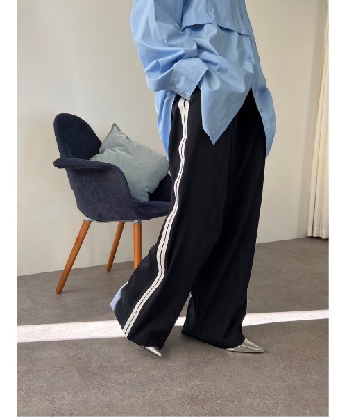 HANNE（アン）の「サイドラインワイドパンツ（チノパンツ）」 - WEAR