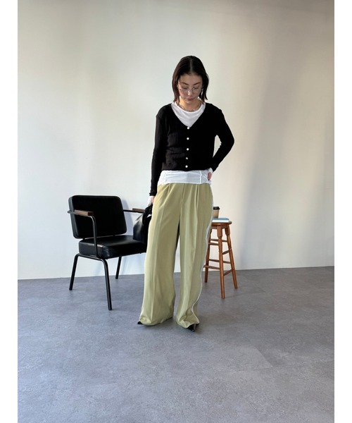 HANNE（アン）の「サイドラインワイドパンツ（チノパンツ）」 - WEAR