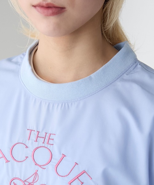 BONLECILL(ボンルシール)の「ロゴ刺繍ブロードリブプルオーバー(その他トップス・レディース・ブルー/アイボリー/ブラック/レッド・FREE)」の14枚目の写真
