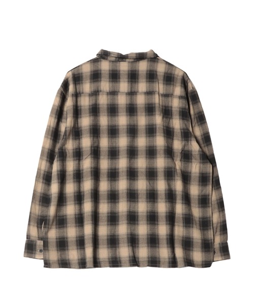 Aphlotus(アプロタス)の「ダブルポケット オンブレーチェックシャツ 【セレクトアイテム】(シャツ/ブラウス・メンズ・ベージュ/ブラック・X-LARGE/LARGE)」の14枚目の写真
