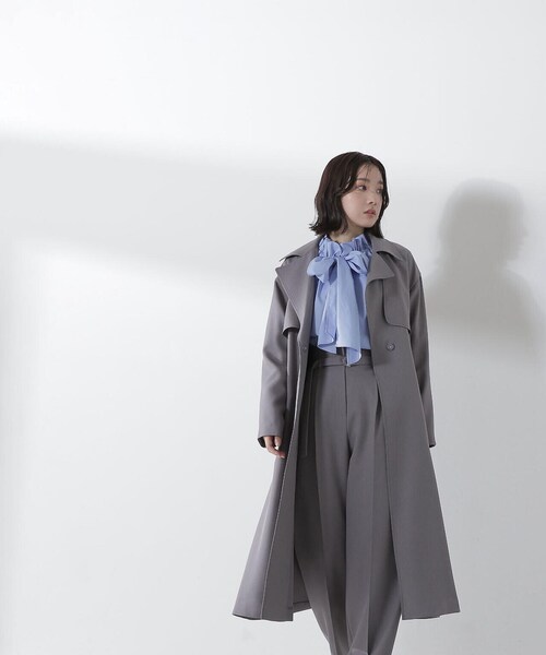 NATURAL BEAUTY BASIC(ナチュラルビューティーベーシック)の「◇ビックボウブラウス(シャツ/ブラウス・レディース・ホワイト系その他/オフホワイト/ピンク系その他/ブルー・MEDIUM/SMALL)」の12枚目の写真