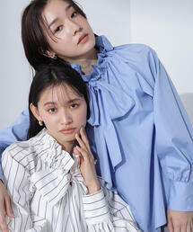 NATURAL BEAUTY BASIC | ◇ビックボウブラウス(シャツ/ブラウス)
