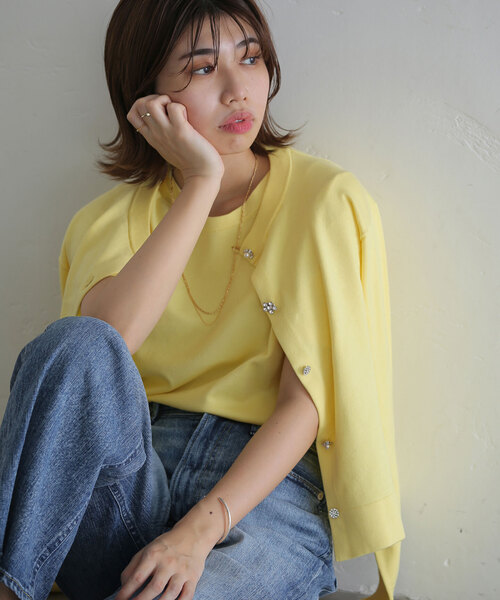 La TOTALITE（ラトータリテ）の「《追加2》ビジューアンサンブル（アンサンブル・レディース・ベージュ/イエロー/ブラック/グレー・FREE）」の12枚目の写真