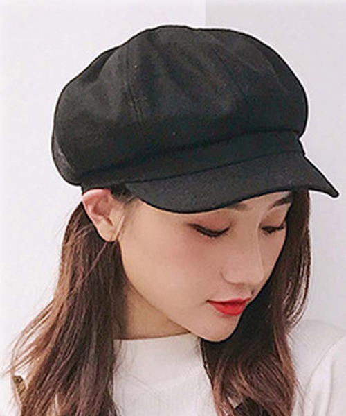 Miniministore(ミニミニストア)の「キャスケット レディース 秋冬 帽子(ハンチング/ベレー帽・レディース・ライトグレー/ライトブラウン/ブラック/ワインレッド/グレー・FREE)」の2枚目の写真