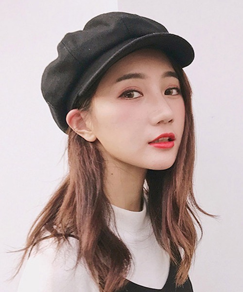 Miniministore(ミニミニストア)の「キャスケット レディース 秋冬 帽子(ハンチング/ベレー帽・レディース・ライトグレー/ライトブラウン/ブラック/ワインレッド/グレー・FREE)」の6枚目の写真