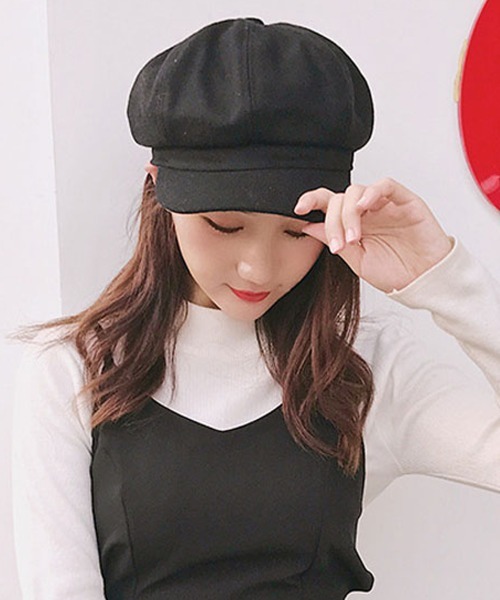 Miniministore(ミニミニストア)の「キャスケット レディース 秋冬 帽子(ハンチング/ベレー帽・レディース・ライトグレー/ライトブラウン/ブラック/ワインレッド/グレー・FREE)」の7枚目の写真