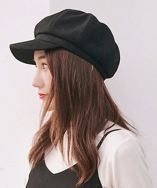 Miniministore(ミニミニストア)の「キャスケット レディース 秋冬 帽子(ハンチング/ベレー帽・レディース・ライトグレー/ライトブラウン/ブラック/ワインレッド/グレー・FREE)」の8枚目の写真