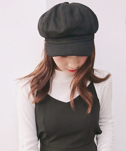 Miniministore(ミニミニストア)の「キャスケット レディース 秋冬 帽子(ハンチング/ベレー帽・レディース・ライトグレー/ライトブラウン/ブラック/ワインレッド/グレー・FREE)」の9枚目の写真
