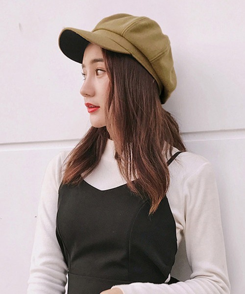 Miniministore(ミニミニストア)の「キャスケット レディース 秋冬 帽子(ハンチング/ベレー帽・レディース・ライトグレー/ライトブラウン/ブラック/ワインレッド/グレー・FREE)」の13枚目の写真