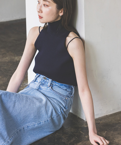 Noble（ノーブル）の「カスタムリブタートルタンクニット（タンク
