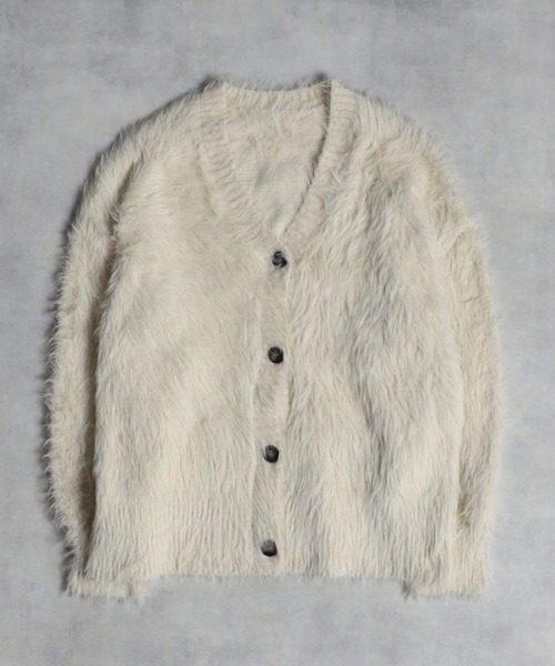 Bonjour Sagan(ボンジュールサガン)の「ニットカーディガン(カーディガン/ボレロ・レディース・ライトグレー・FREE)」の2枚目の写真