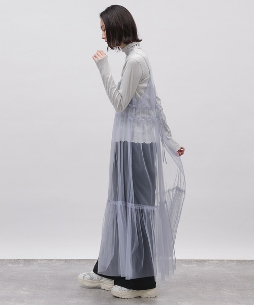 LAKOLE（ラコレ）の「ラメメロータートル / 102416（Tシャツ/カットソー・レディース・ライトグレー/ブラック/ライム・SMALL/MEDIUM）」の9枚目の写真