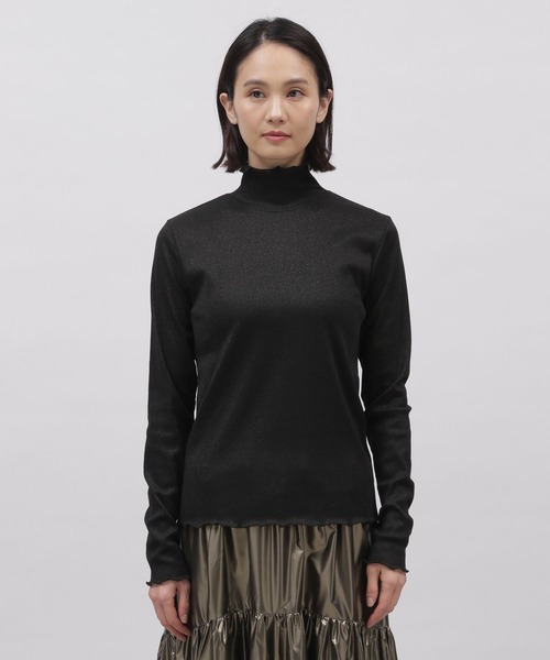 LAKOLE（ラコレ）の「ラメメロータートル / 102416（Tシャツ/カットソー・レディース・ライトグレー/ブラック/ライム・SMALL/MEDIUM）」の16枚目の写真